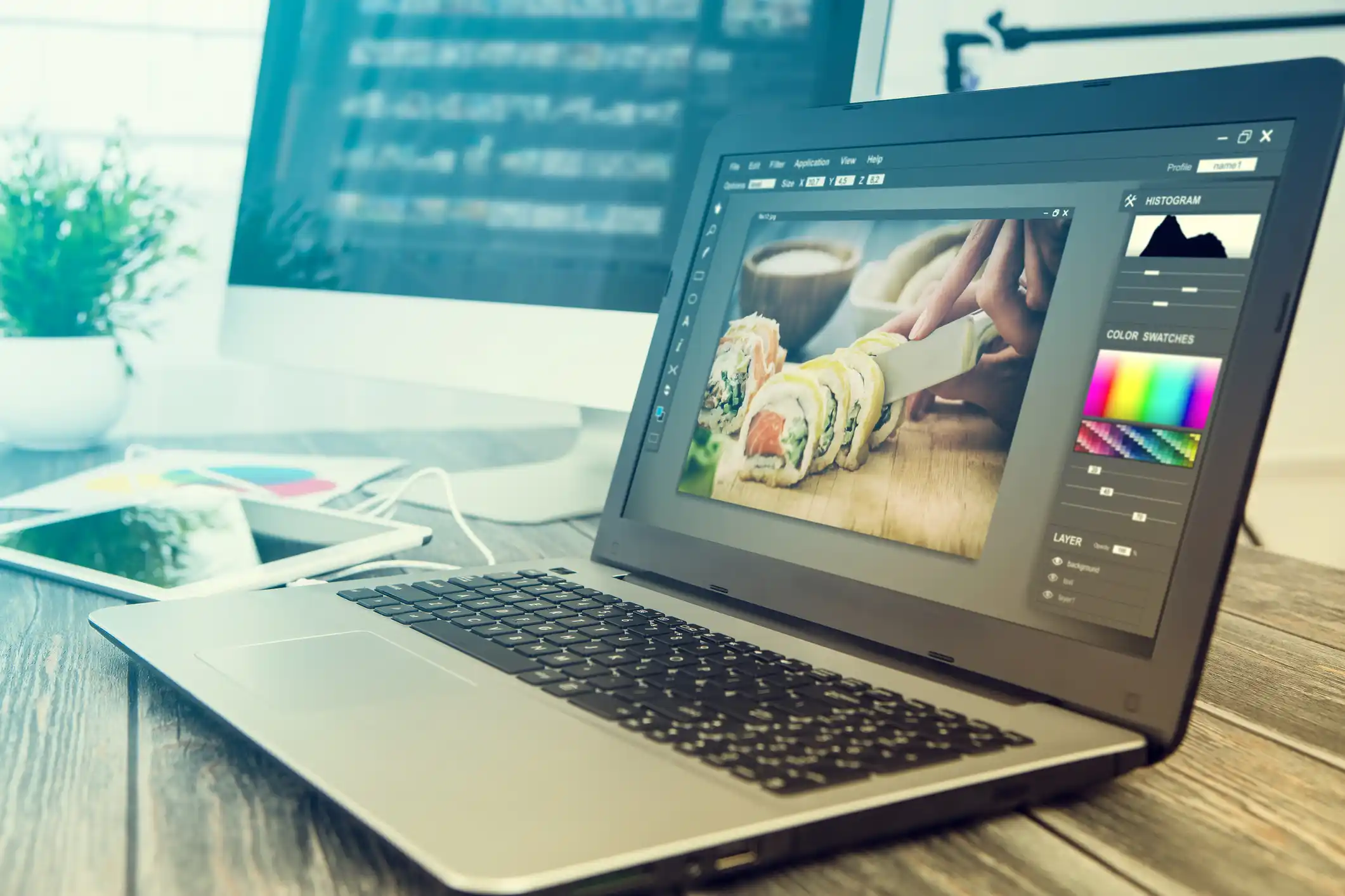 Professional graphics laptop for creative work